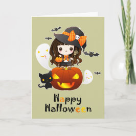 ハッピーかわいいハロウィーン カード
