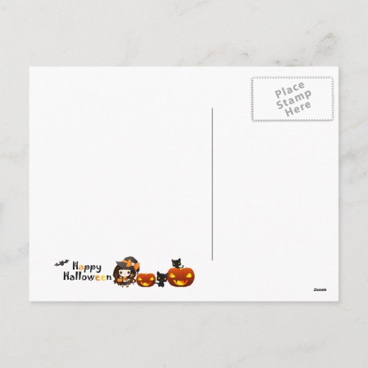 ハッピーかわいいハロウィーン シーズンポストカード (裏面)
