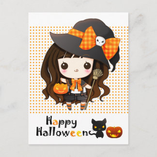 ハッピーかわいいハロウィーン シーズンポストカード