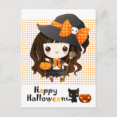 ハッピーかわいいハロウィーン シーズンポストカード (正面)