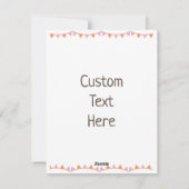 ハッピーかわいいバスケットボールラビットバニーハッピーイースター シーズンカード (裏面)