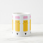 ハッピーかわいい鉛筆 コーヒーマグカップ (中央)