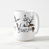 ハッピーこうもりハロウィーン コーヒーマグカップ (正面右)