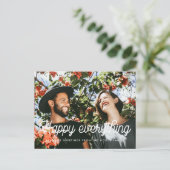 ハッピーすべてレトロヴィンテージ休日の写真 ポストカード (スタンド正面)