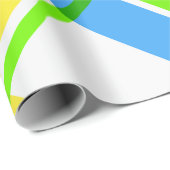 ハッピーと明るい格子状のラッピング紙 ラッピングペーパー (ロールコーナー)