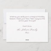 ハッピーなすべての瞬間 シーズンカード (裏面)