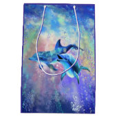 ハッピーなイルカのカップル ギフトバッグ (裏面)