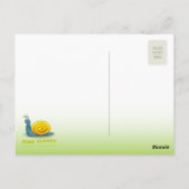 ハッピーなカタツムリ | こんにちは ポストカード (裏面)