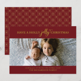 ハッピーなクリスマスをフラットフォト シーズンカード