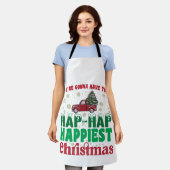 ハッピーなクリスマスを過ごそう エプロン (着用した状態)
