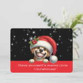 ハッピーなクリスマスを おすわり犬と (スタンド正面)