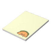 ハッピーなタココーンシェル牛の肉サルサメキシコ料理 ノートパッド (回転)