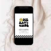 ハッピーなデュード | 男の子のラッドな1歳の誕生日 招待状