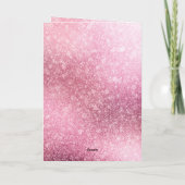 ハッピーなピンクきらびやかな輝き カード (裏面)