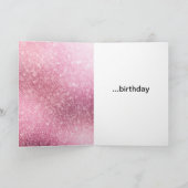 ハッピーなピンクきらびやかな輝き カード (内部)