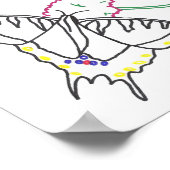 ハッピーなフローラ肯定ポスターでいい ポスター (角)