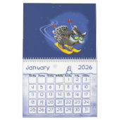 ハッピーなフールおもしろいズシーズン2014 カレンダー (1月 2026)