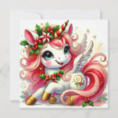 ハッピーなユニコーンとホーリーとゴールドの蹄 シーズンカード (正面)