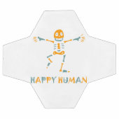 ハッピーな人間の骨格セラミックタイル サッカーボール (フラット)