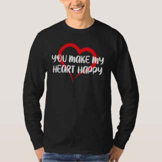 ハッピーな心をくれるあなた キッズバレンタイン1 Tシャツ
