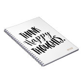ハッピーな思考を PERSONALIZED CUSTOM ノートブック (右側)