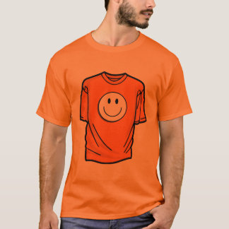 ハッピーな気分だけ – クラシックスマイリーフェイスTシャツデザイン Tシャツ