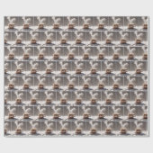 ハッピーな笑顔のコーヒー ラッピングペーパー (フラット)