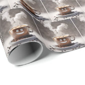 ハッピーな笑顔のコーヒー ラッピングペーパー (ロールコーナー)