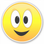 ハッピーな笑顔 シール (正面)