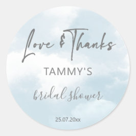 ハッピーな花嫁のシャワー・ギフト ラウンドシール