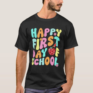 ハッピーな高校生活の始まり グルービーな先生 Tシャツ