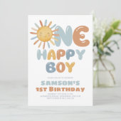 ハッピーな1歳の誕生日おめでとう! 招待状 (スタンド正面)