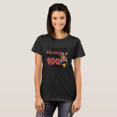 ハッピーな100日間の学校生活を爆走して乗り越えたよ Tシャツ (正面フル)