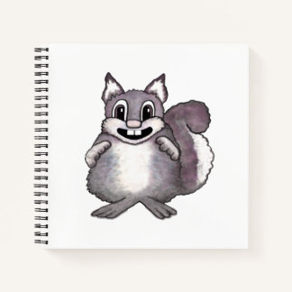 ハッピーな squirrel の漫画イラスト ノートブック