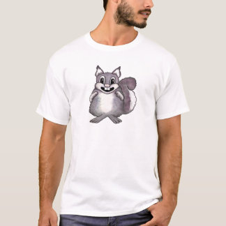 ハッピーな squirrel の絵を描きます  tシャツ