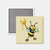 ハッピーのまわりにとハチミツ マグネット (正面/裏面)