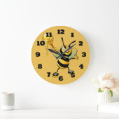 ハッピーのまわりにとハチミツ ラージ壁時計 (ホーム)
