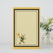 ハッピーのまわりにとハチミツ 便箋 (スタンド正面)