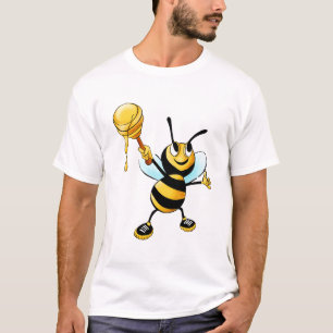 ハッピーのまわりにとハチミツ Tシャツ