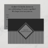 ハッピーのアニバーサリーストライプス 招待状 (正面/裏面)