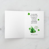 ハッピーのセントパトリックデーレプラコーンレインボーカスタム カード (内部)