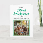 ハッピーの祖父母の日パーソナライズ写真 カード (正面)