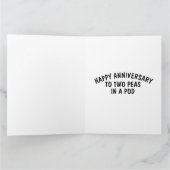 ハッピーの結婚記念日面白いグリーティングカード カード (内部)