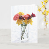 ハッピーの結婚記念日！ カード (黄色い花)