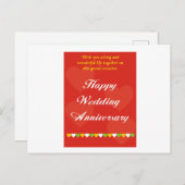 ハッピーの結婚記念日 ポストカード (正面/裏面)