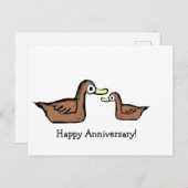 ハッピーの結婚記念日 ポストカード (正面/裏面)