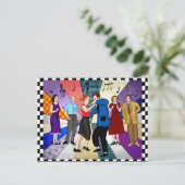 ハッピーの結婚記念日 | レトロ・ノスタルジックな1950年代 ポストカード (スタンド正面)