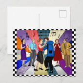 ハッピーの結婚記念日 | レトロ・ノスタルジック1950年代 ポストカード (正面/裏面)