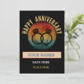 ハッピーの結婚記念日 招待状 (スタンド正面)