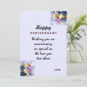 ハッピーの結婚記念日 招待状 (スタンド正面)